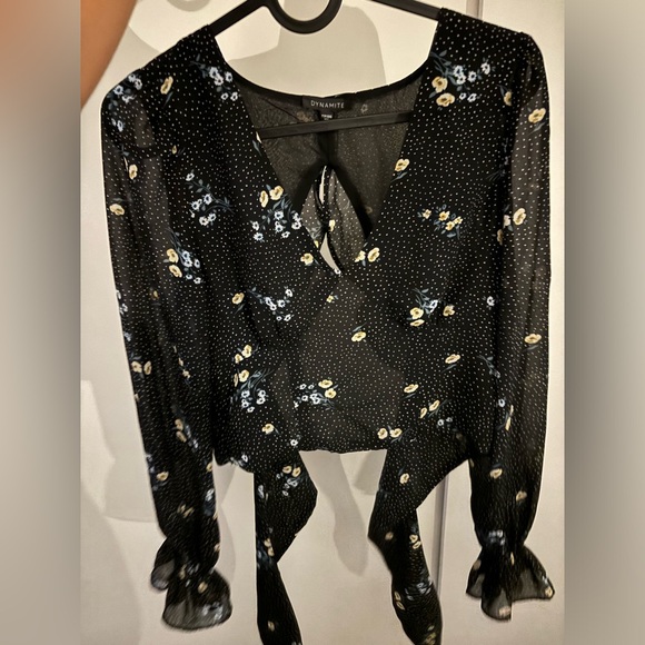 Dynamite Floral Crop Top - Picture 5 of 5